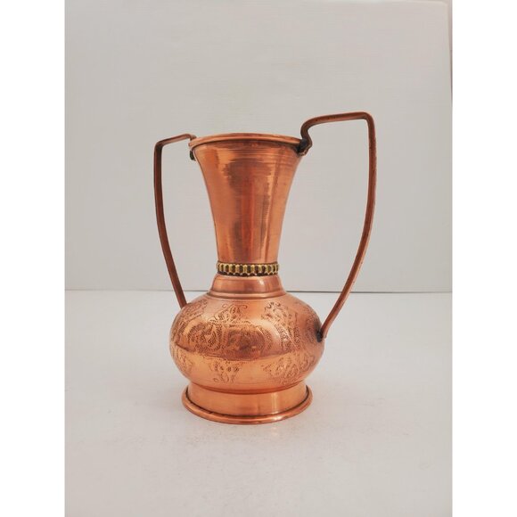 Copper Vase Copper Jug Copper Vintage Vase Decoration Ornaments Copper Pot Gift - Picture 2 of 10